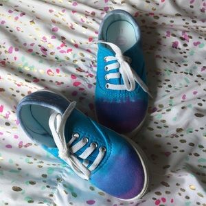 5/$25 Tie Dyed Sneakers Purple, Teal, Blue Size 11
